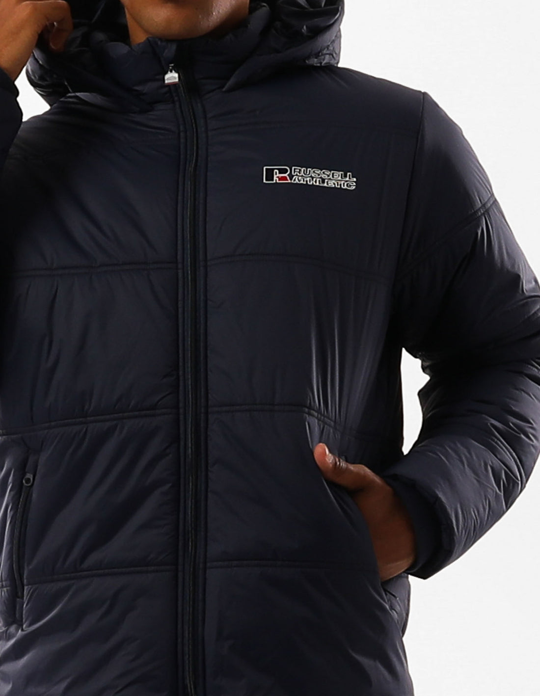 Men Russell Athletic Lewis Jackets Navy | CMUQRF130