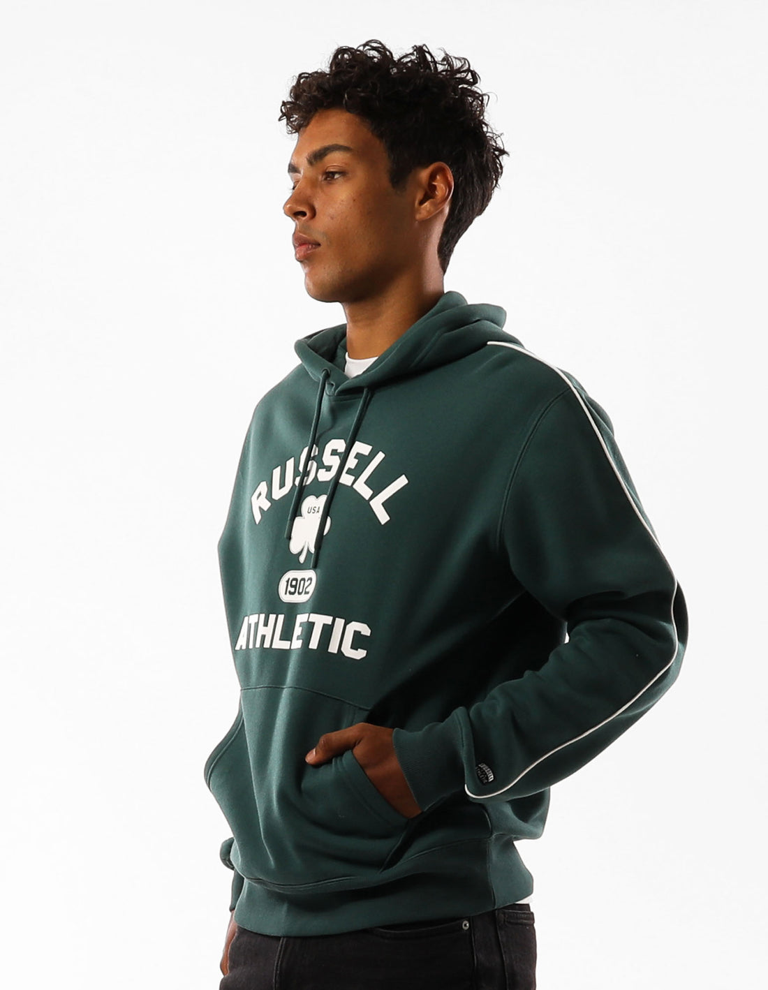 Men Russell Athletic Lexington Hoodie Green | VXMWSP021