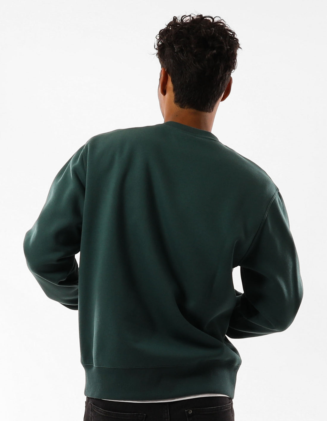 Men Russell Athletic Melrose Crew Neck Sweaters Green | FKCOGX139