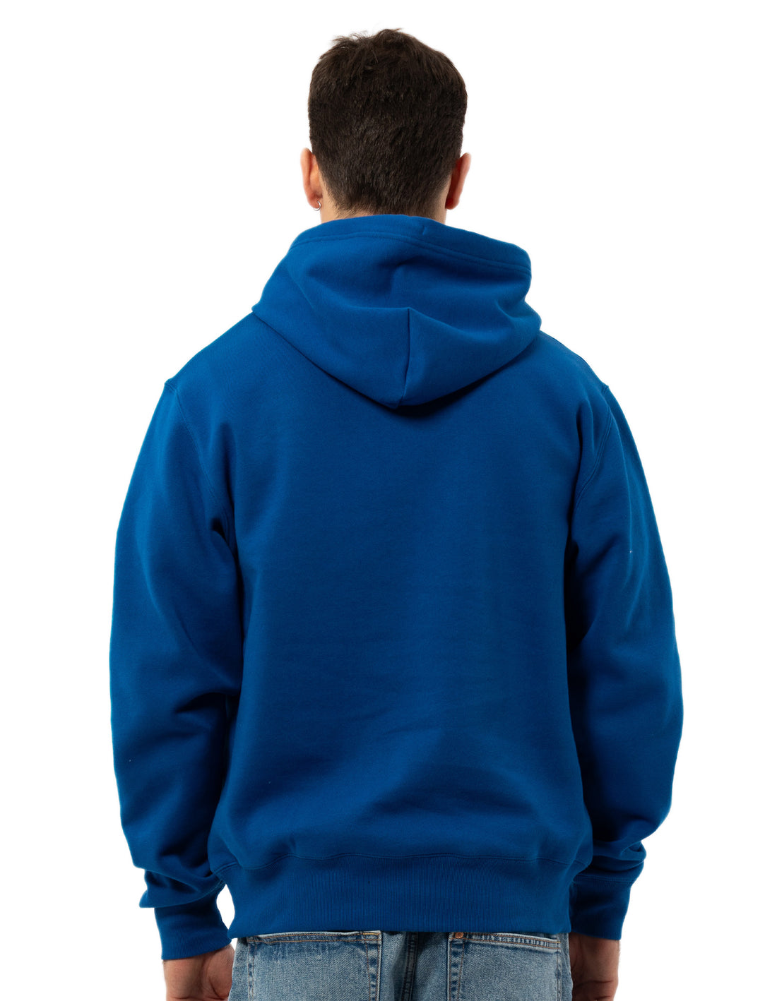 Men Russell Athletic Midfielder Hoodie Blue | LRQVKS472