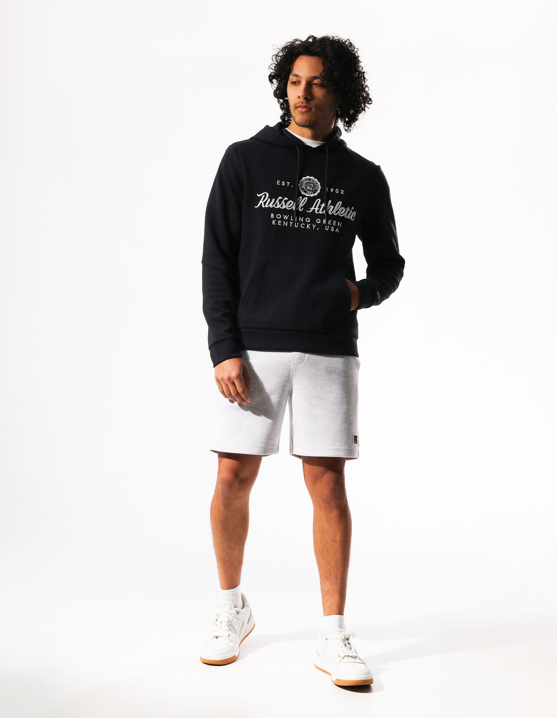 Men Russell Athletic Mini Seal Hoodie Black | QIKVOT035