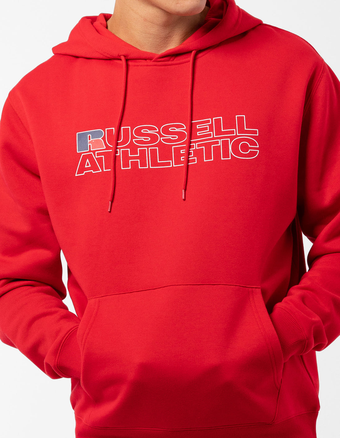 Men Russell Athletic Modern Logo Hoodie Red | VHDYQW286