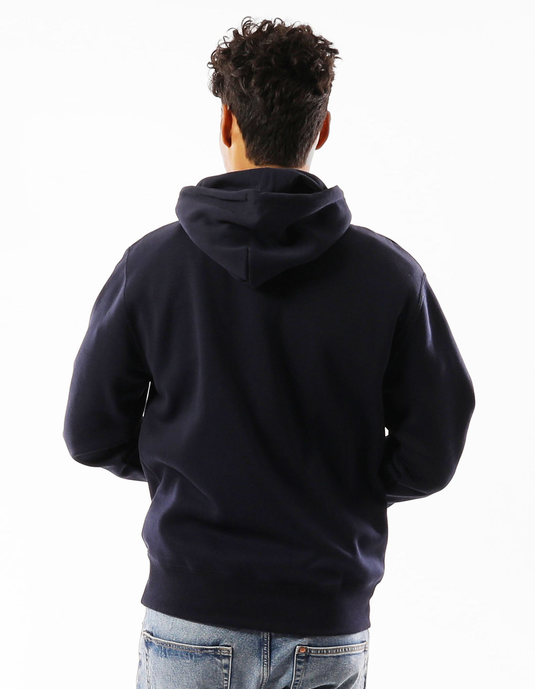 Men Russell Athletic Modern Logo Hoodie Navy | QATEHR081