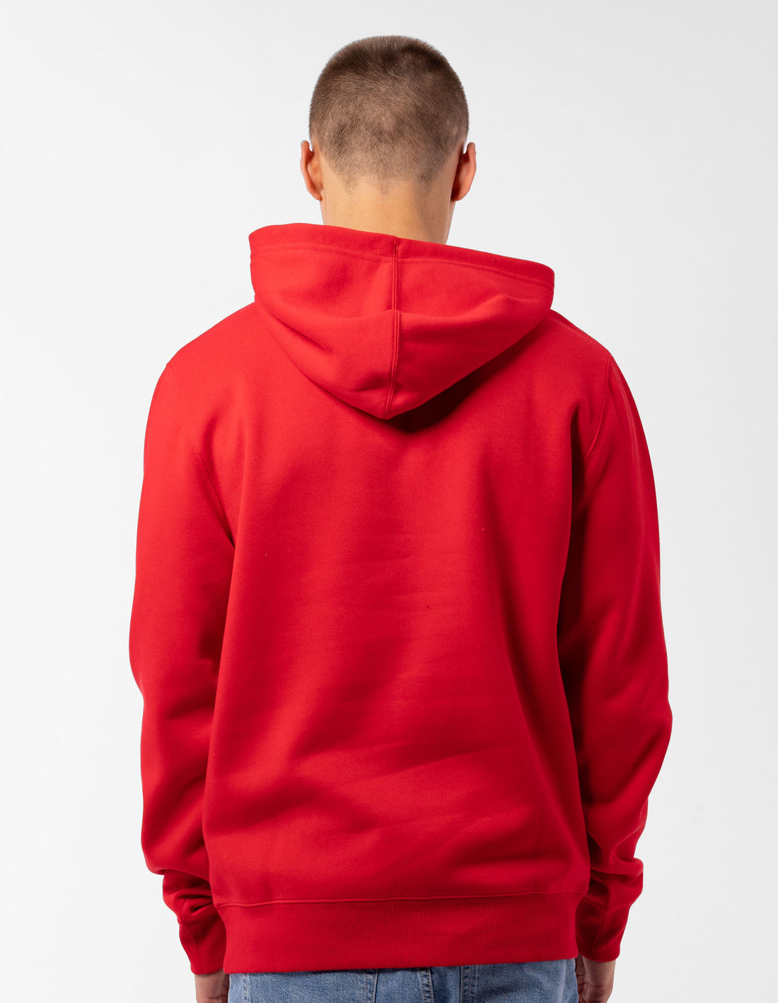 Men Russell Athletic Originals Arch Logo Hoodie Red | BKQNHS874