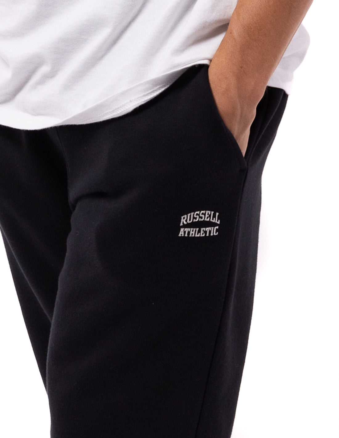 Men Russell Athletic Originals Open Leg Track pants Black | SZUOHN519