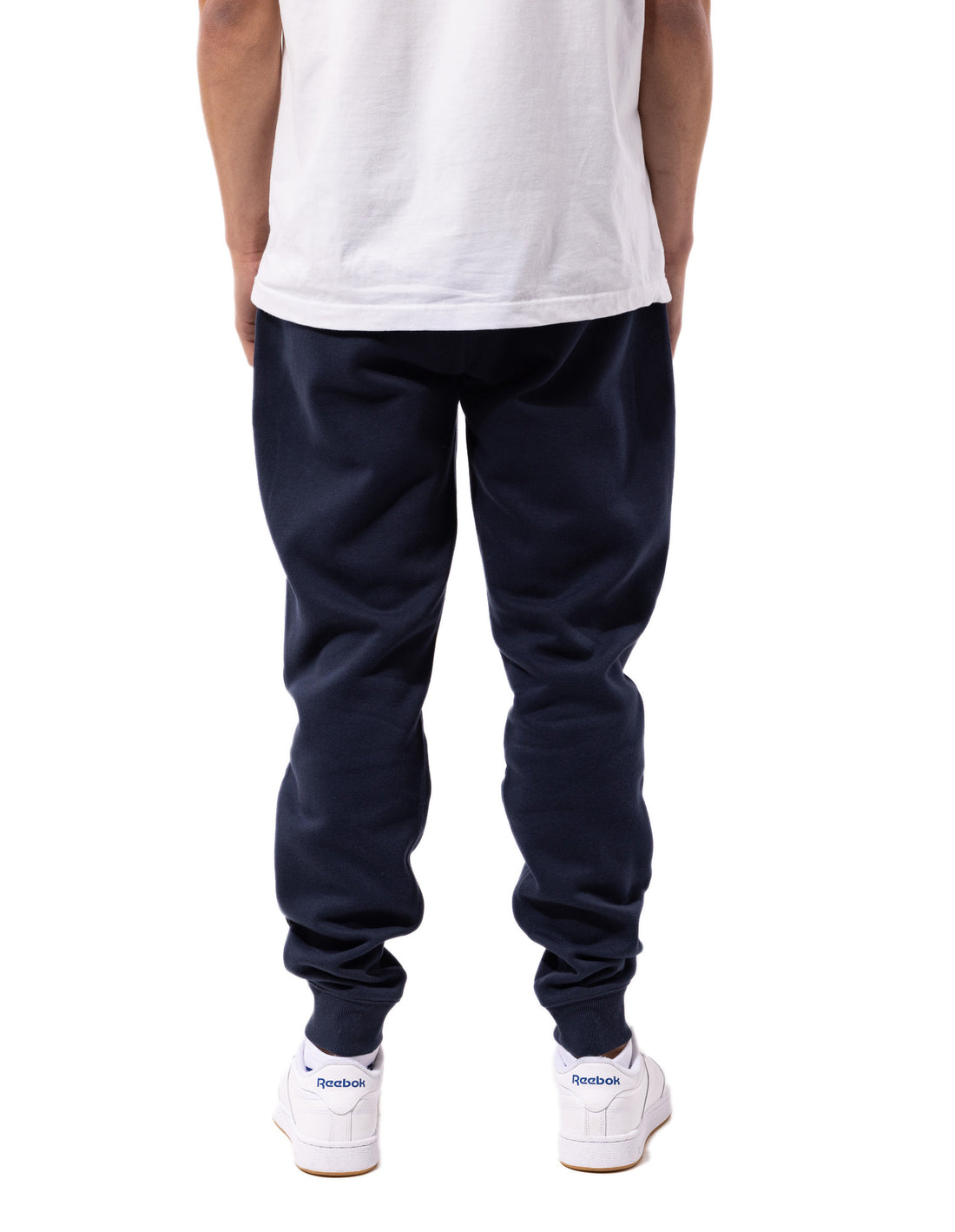 Men Russell Athletic Originals Small Arch Cuff Track pants Navy | DAZHJL435