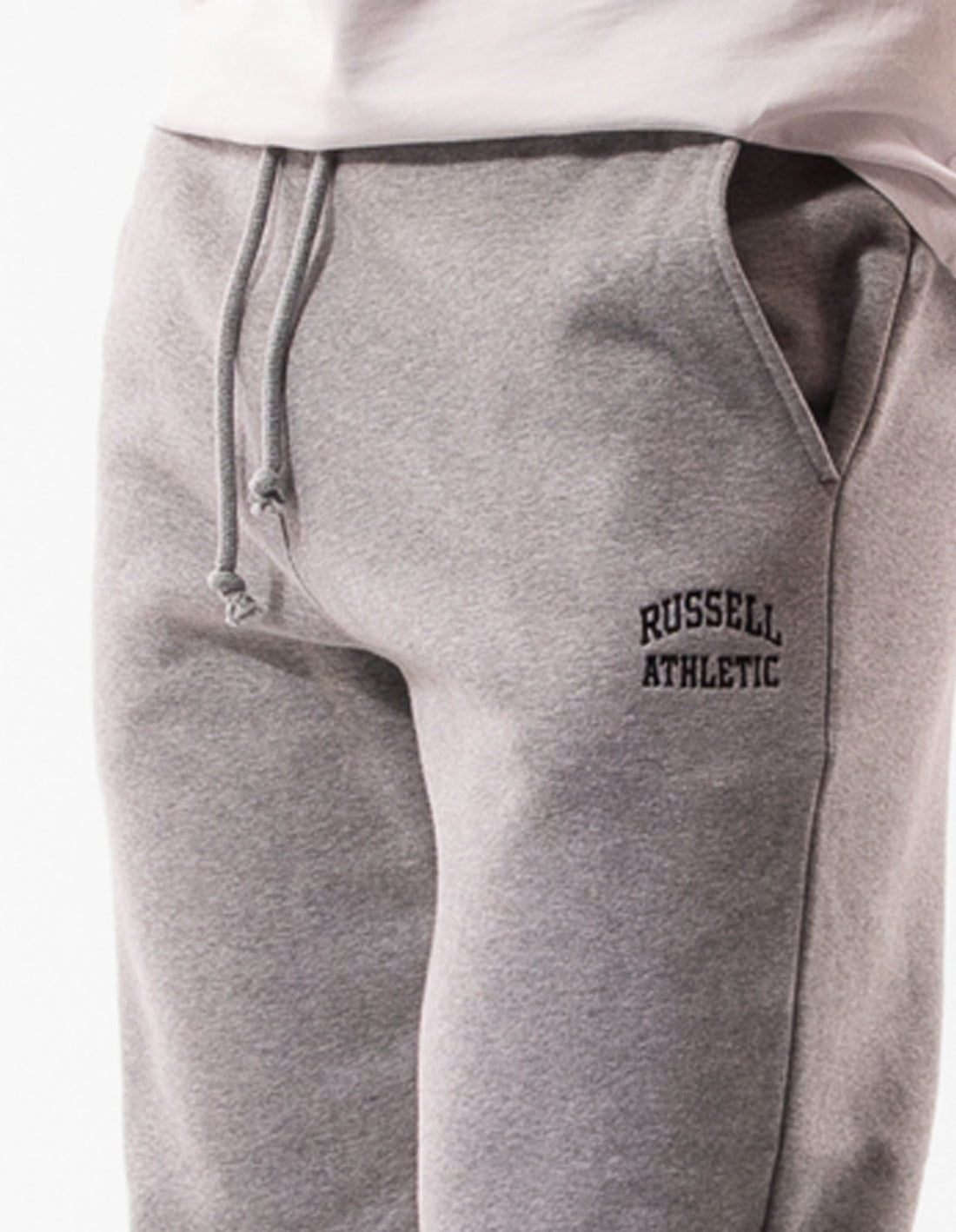 Men Russell Athletic Originals Small Arch Cuff Track pants Grey | POJLZV052