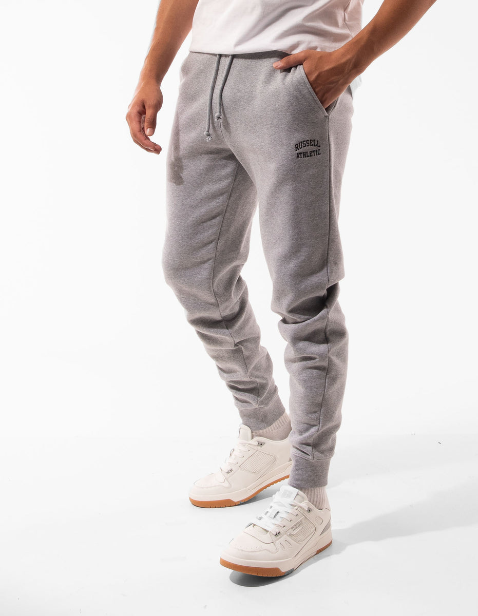 Men Russell Athletic Originals Small Arch Cuff Track pants Grey | POJLZV052