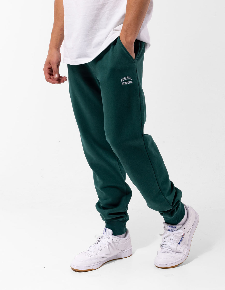 Men Russell Athletic Originals Small Arch Cuff Track pants Green | QCDMLO194