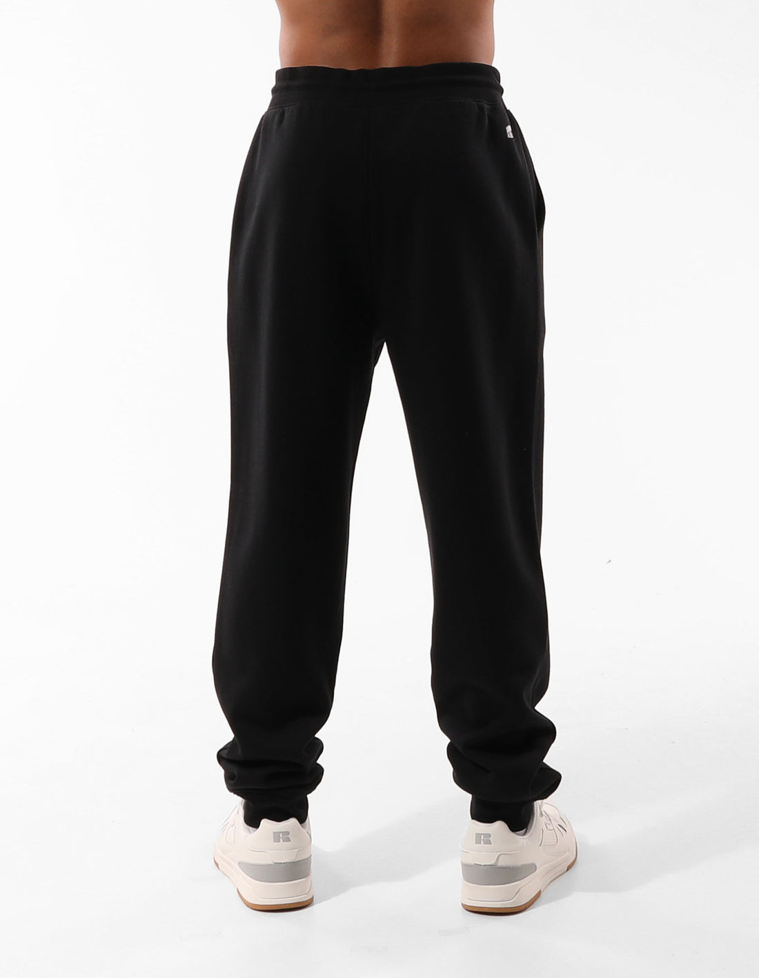 Men Russell Athletic Originals Small Arch Cuff Track pants Black | RZCGKM748