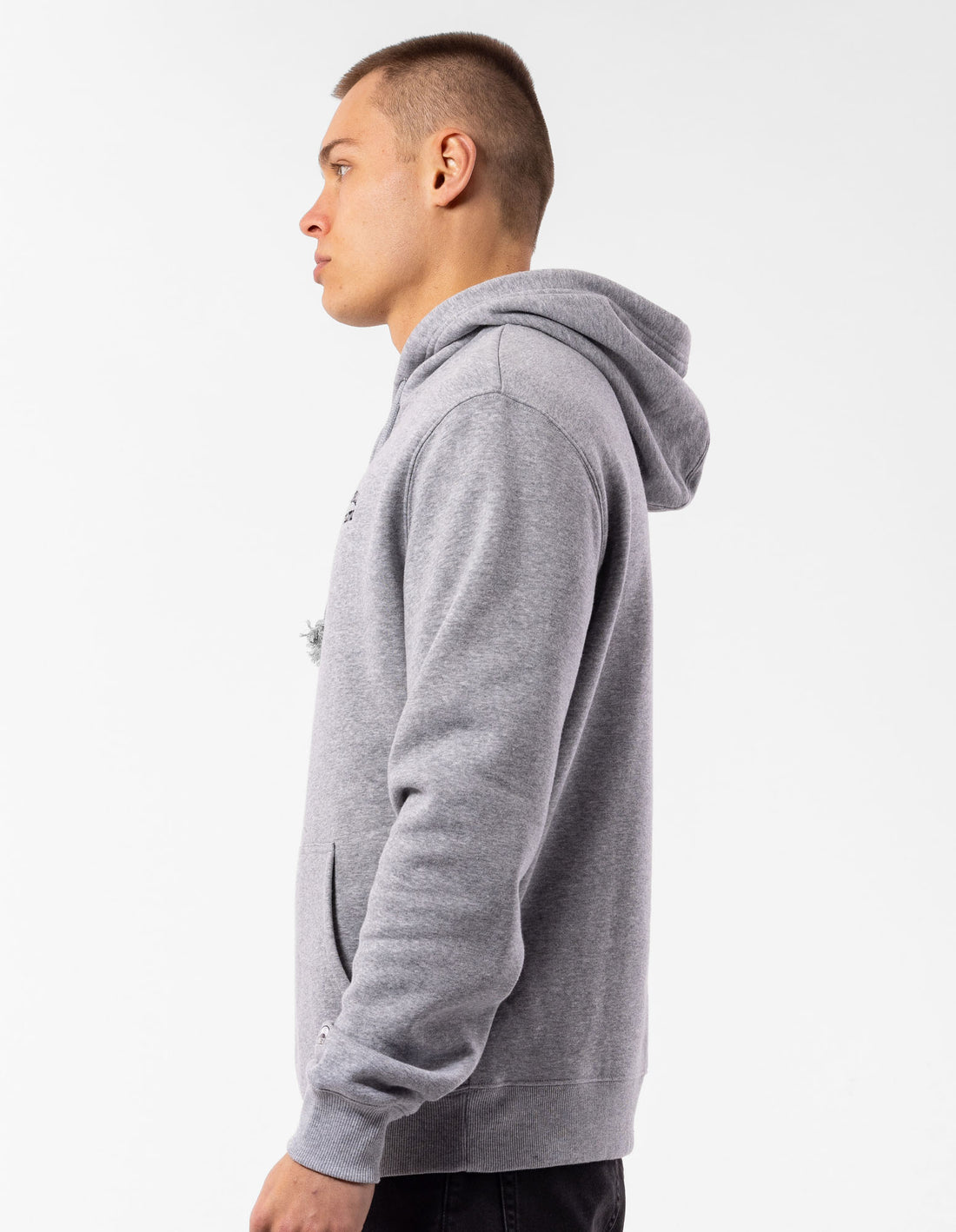 Men Russell Athletic Originals Small Arch Hoodie Grey | BEXQSK617