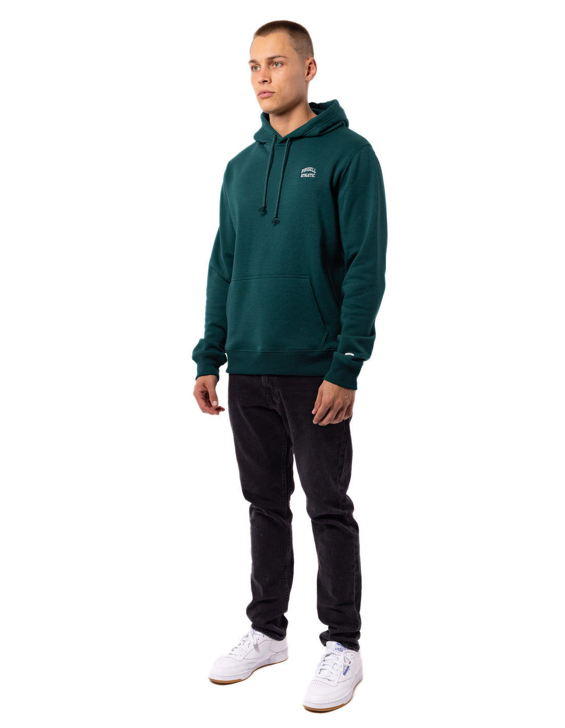 Men Russell Athletic Originals Small Arch Hoodie Green | PCSNFQ951