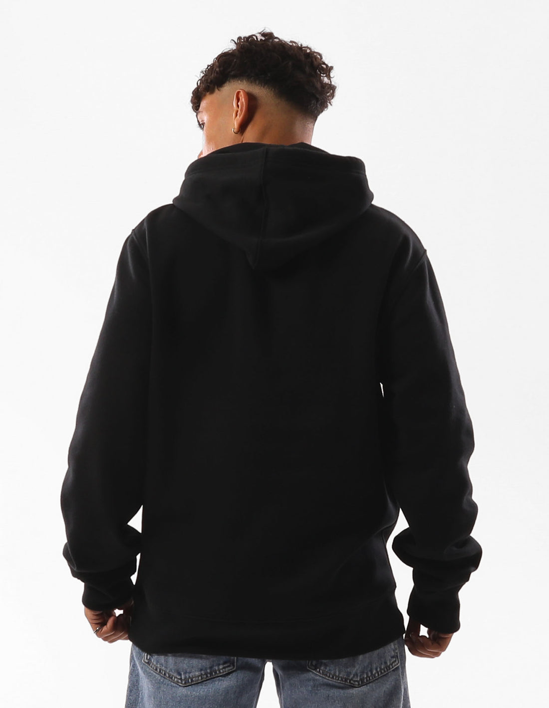 Men Russell Athletic Originals Small Arch Hoodie Black | ZYXKMF879