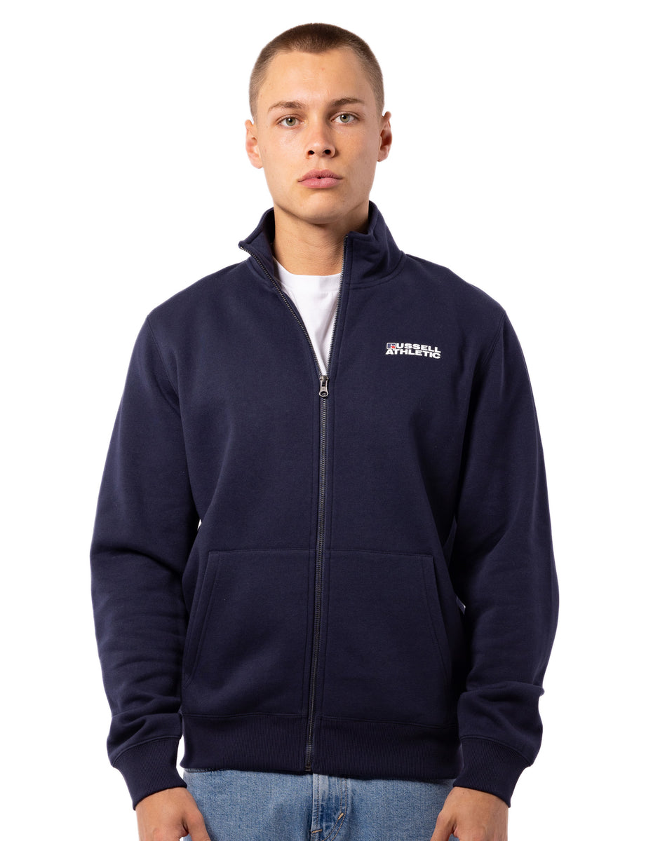 Men Russell Athletic Originals Trucker Jackets Navy | KFAUBZ907