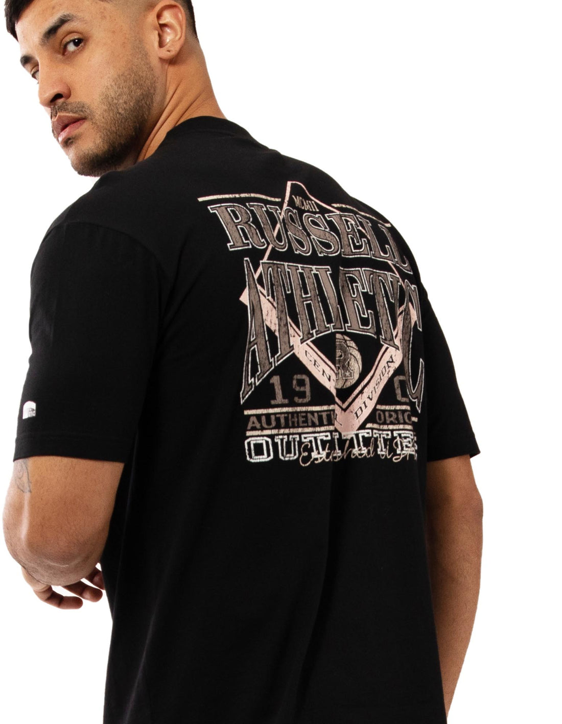 Men Russell Athletic Outfitters Pocket T Shirts Black | ASXYGH805