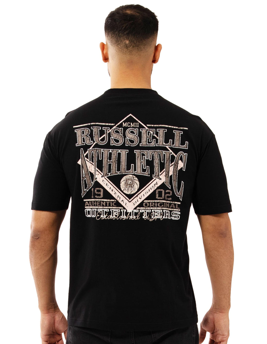 Men Russell Athletic Outfitters Pocket T Shirts Black | ASXYGH805