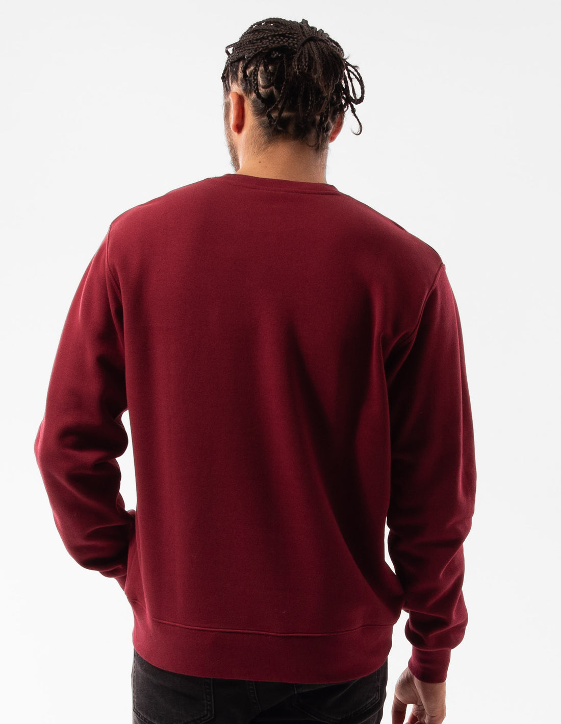 Men Russell Athletic Pasadena Crew Neck Sweaters Burgundy | IKHOYU417