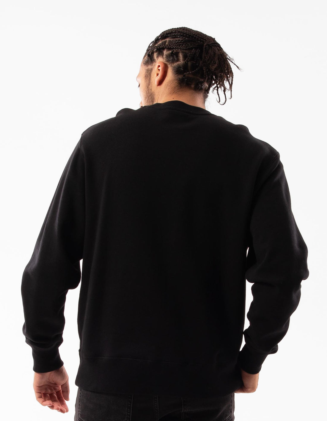 Men Russell Athletic Pasadena Crew Neck Sweaters Black | XYRHAJ790