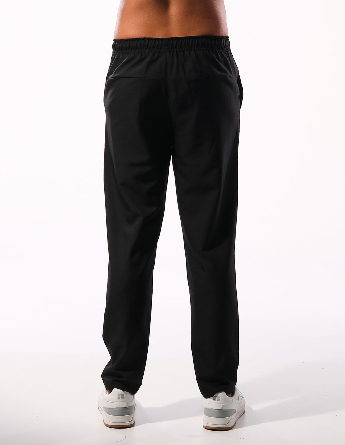 Men Russell Athletic R Logo Active Stretch Track pants Black | UJTLBO861