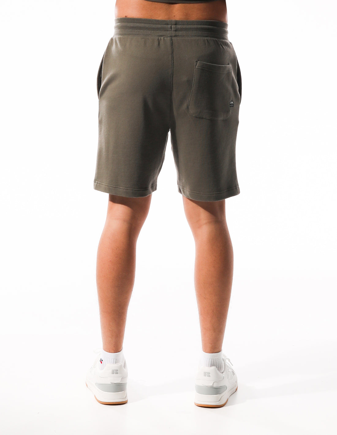 Men Russell Athletic R Logo Redeemer Shorts Dark Brown | DNGOHP265