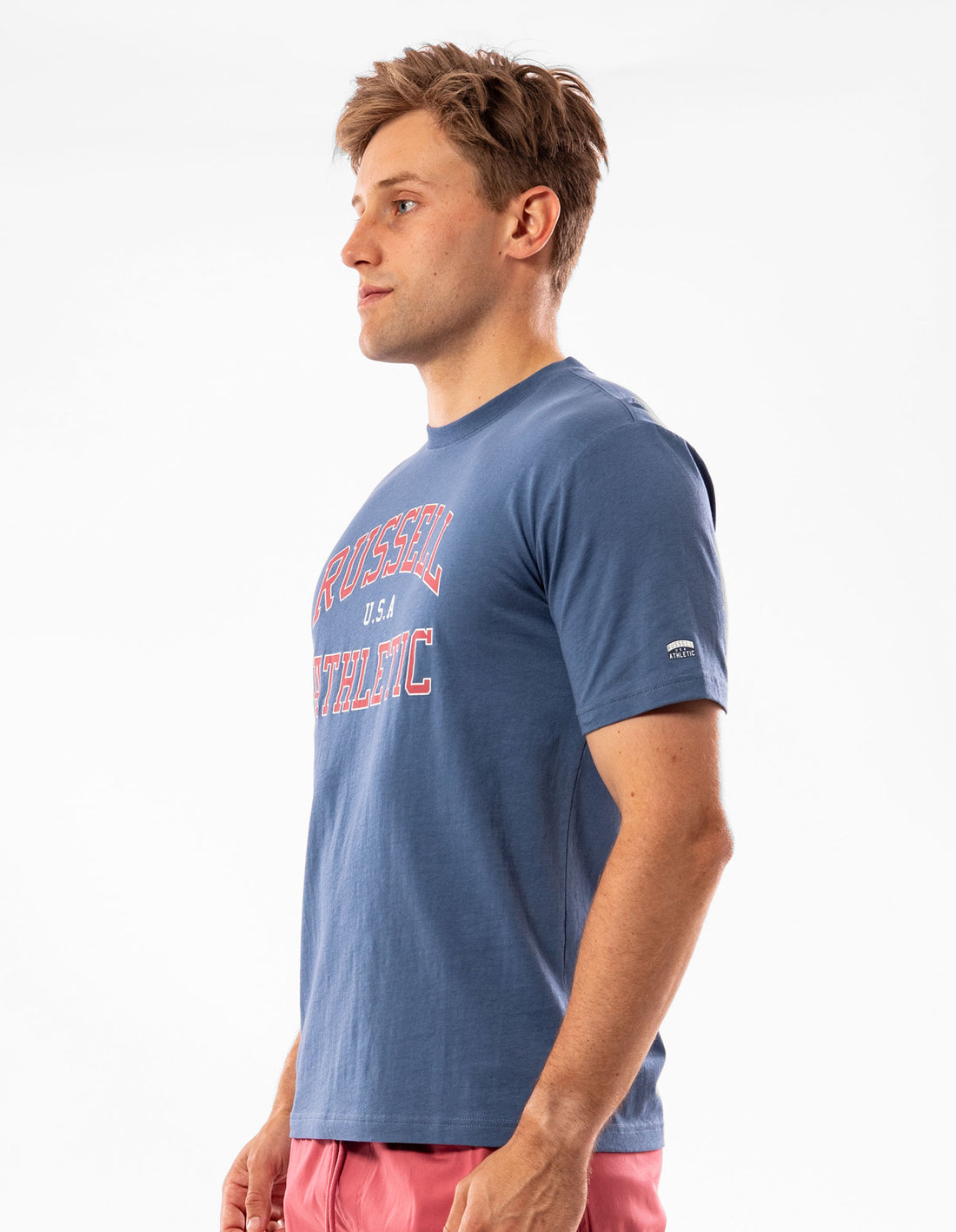 Men Russell Athletic Samson T Shirts Navy | NYIFZQ275