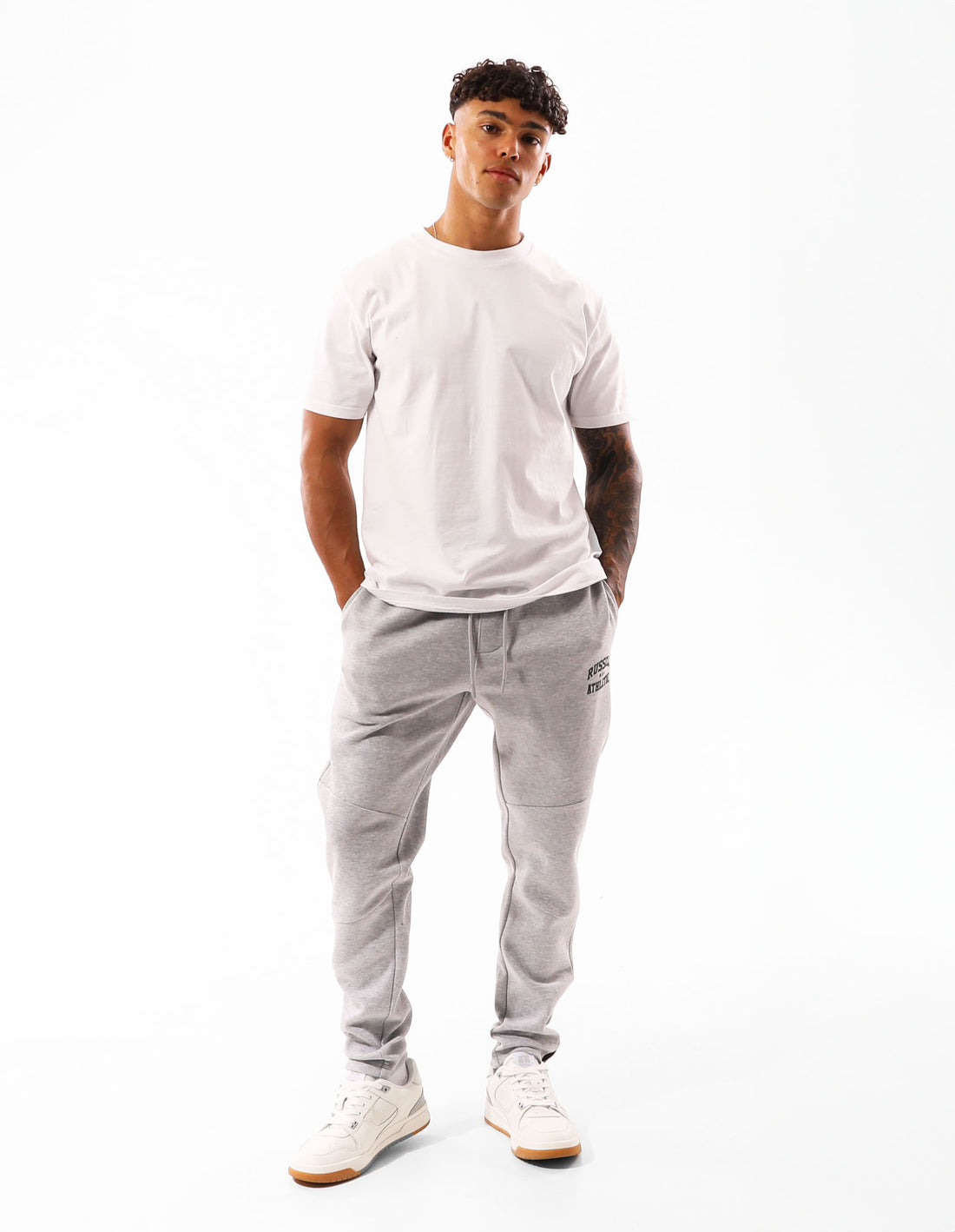 Men Russell Athletic Sirocco Track pants Grey | DFYBCQ609