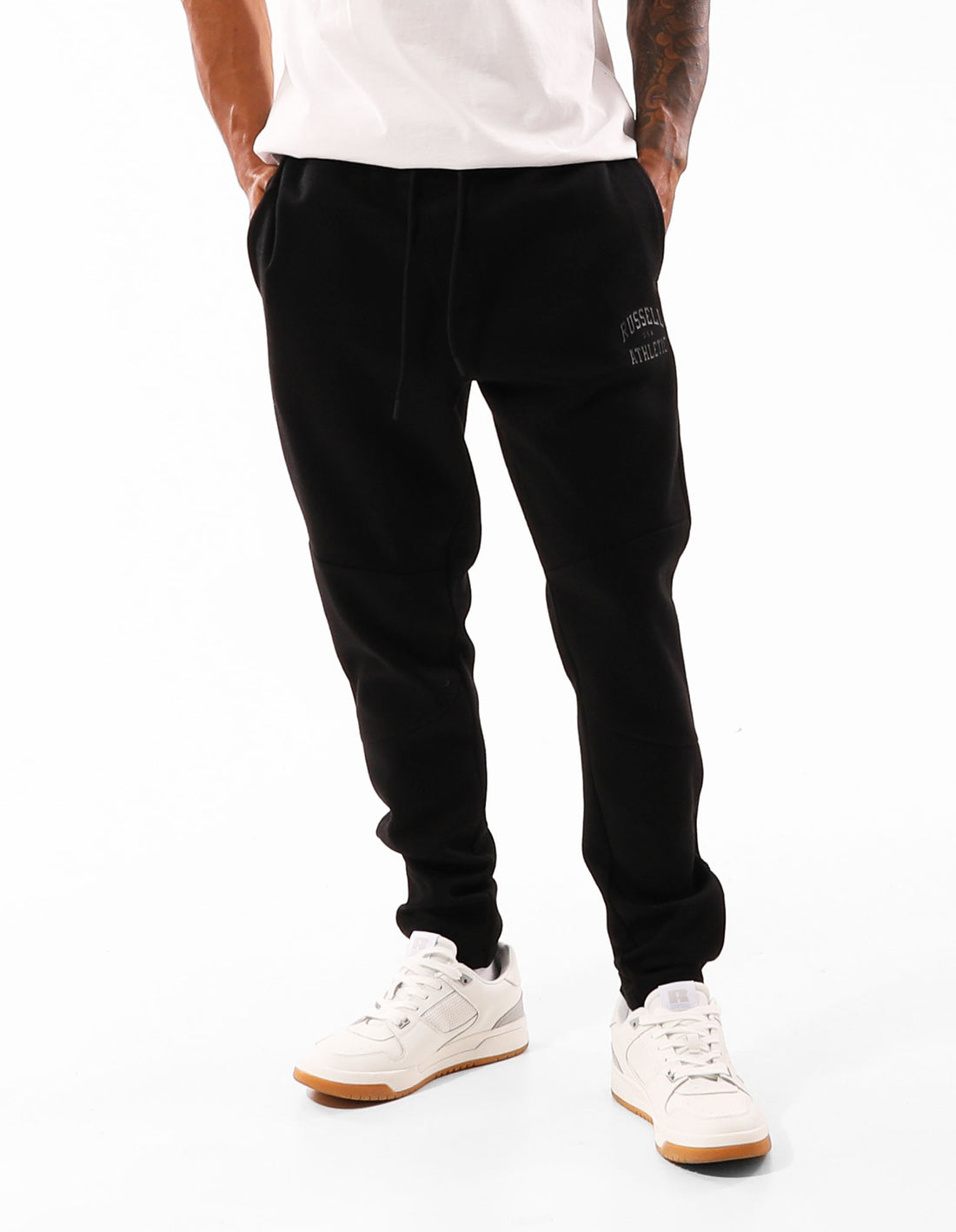 Men Russell Athletic Sirocco Track pants Black | AVXZJT063