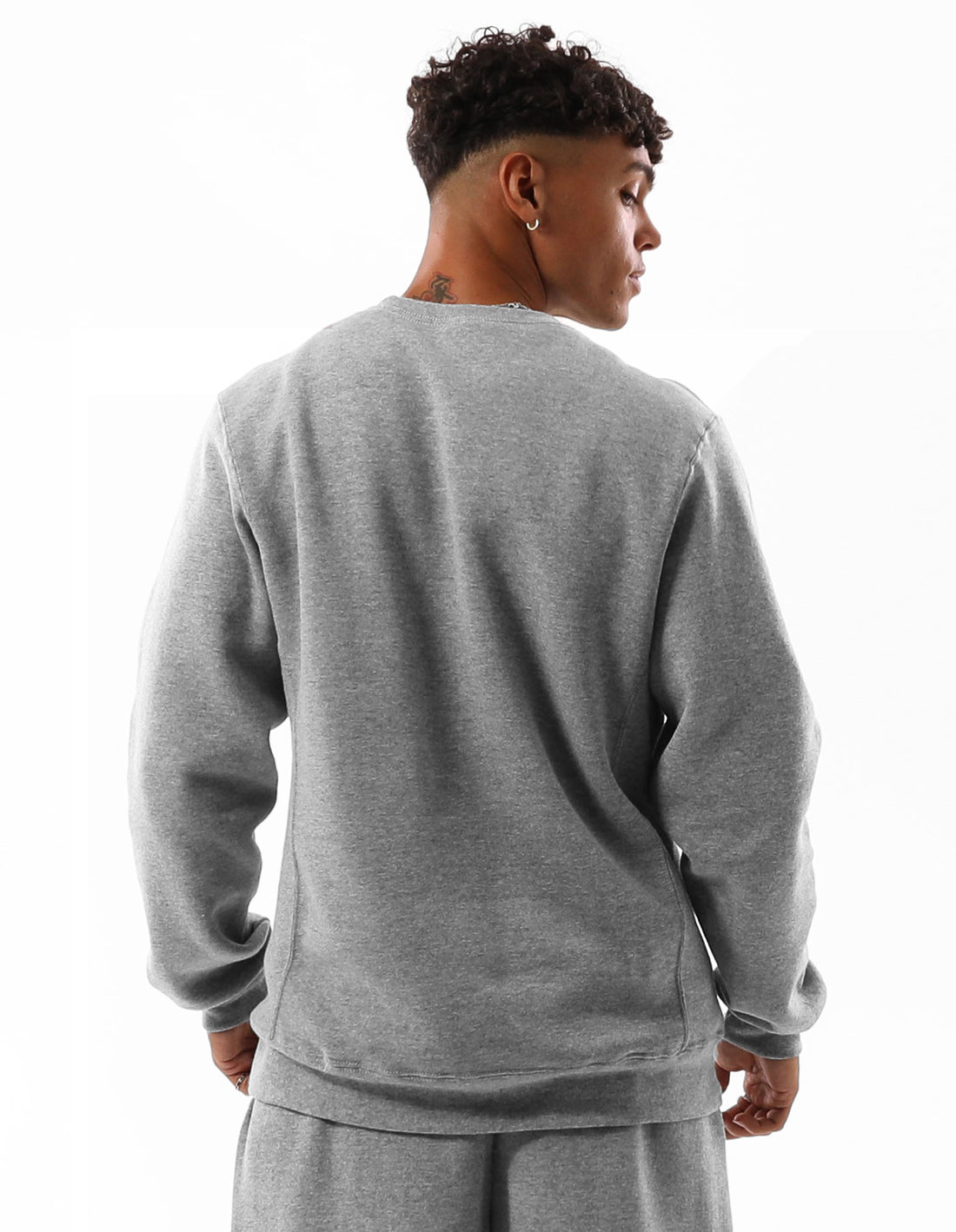 Men Russell Athletic Unisex Dri Crew Neck Sweaters Grey | PAGXHQ562