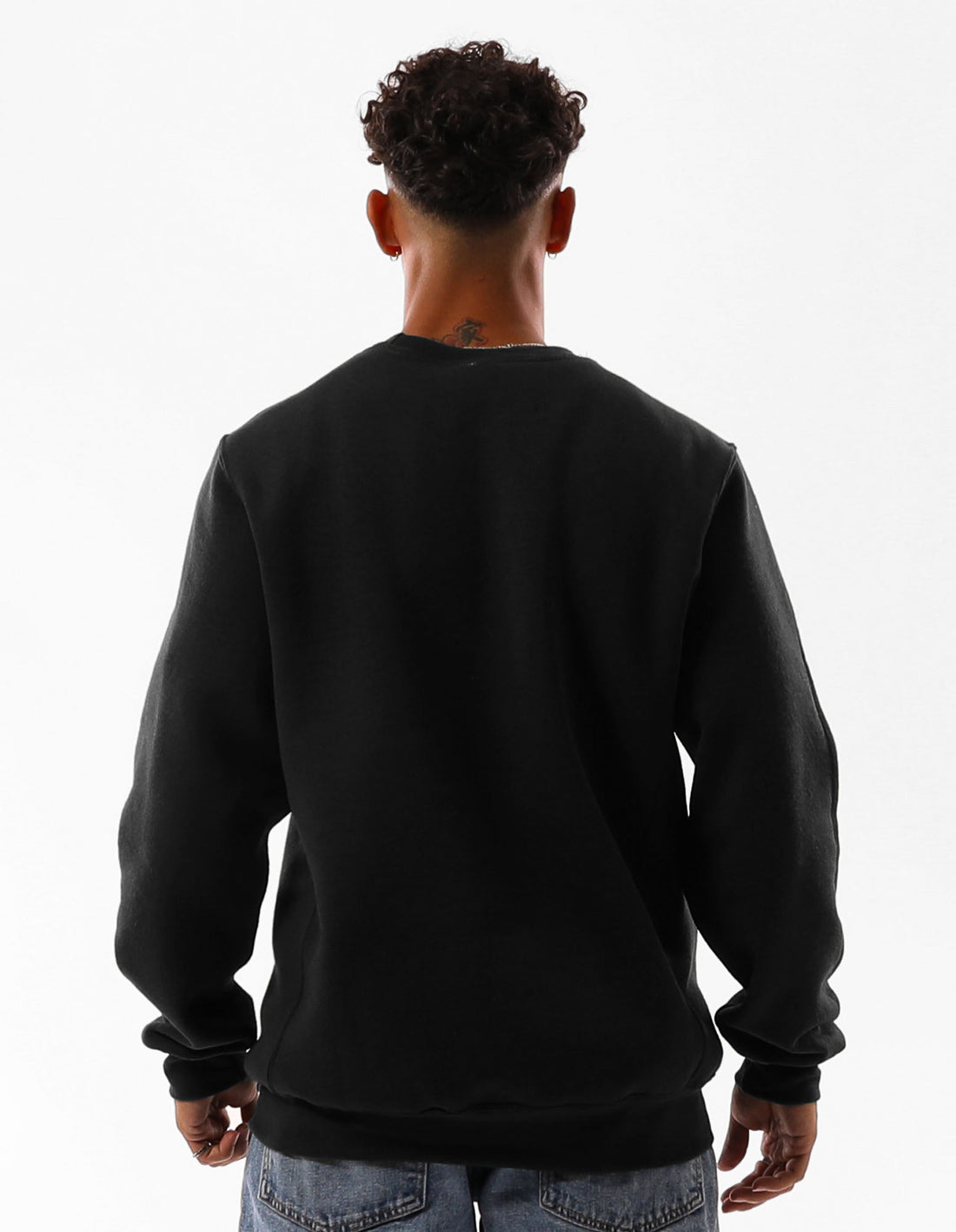 Men Russell Athletic Unisex Dri Crew Neck Sweaters Black | AHCDGT073