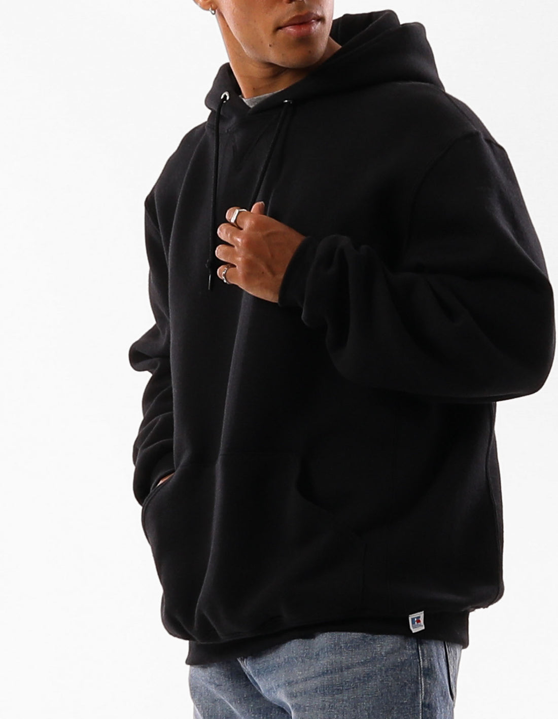 Men Russell Athletic Unisex Dri Hoodie Black | XUAMFZ768