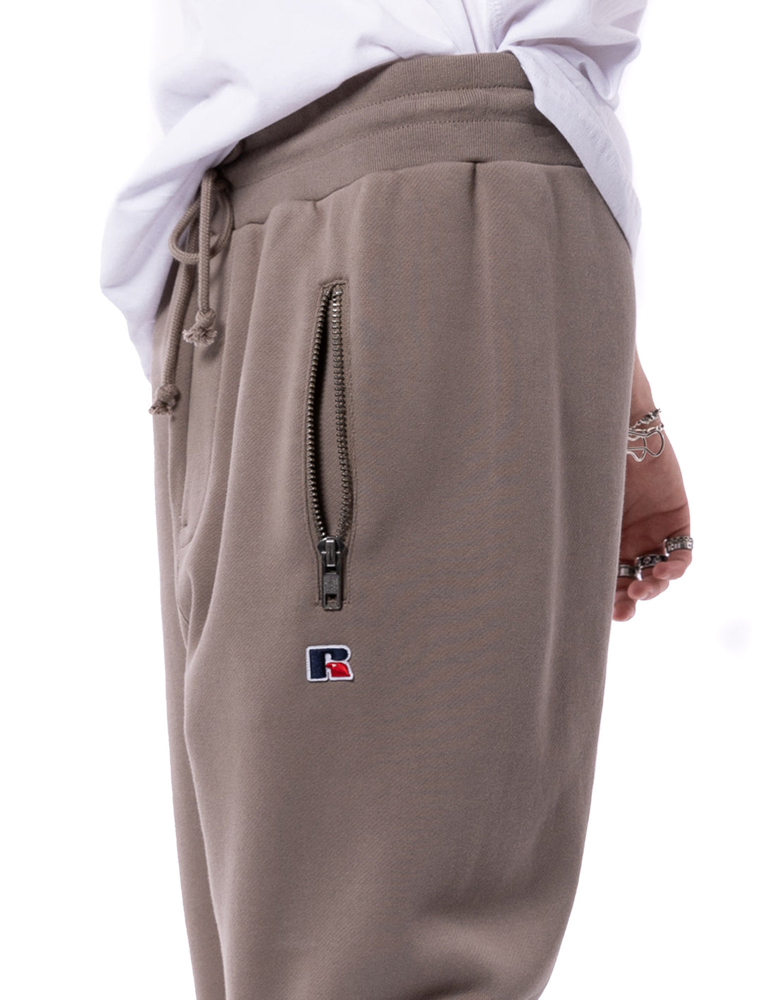 Men Russell Athletic Unisex Jack Track pants Khaki | RIAOVQ612