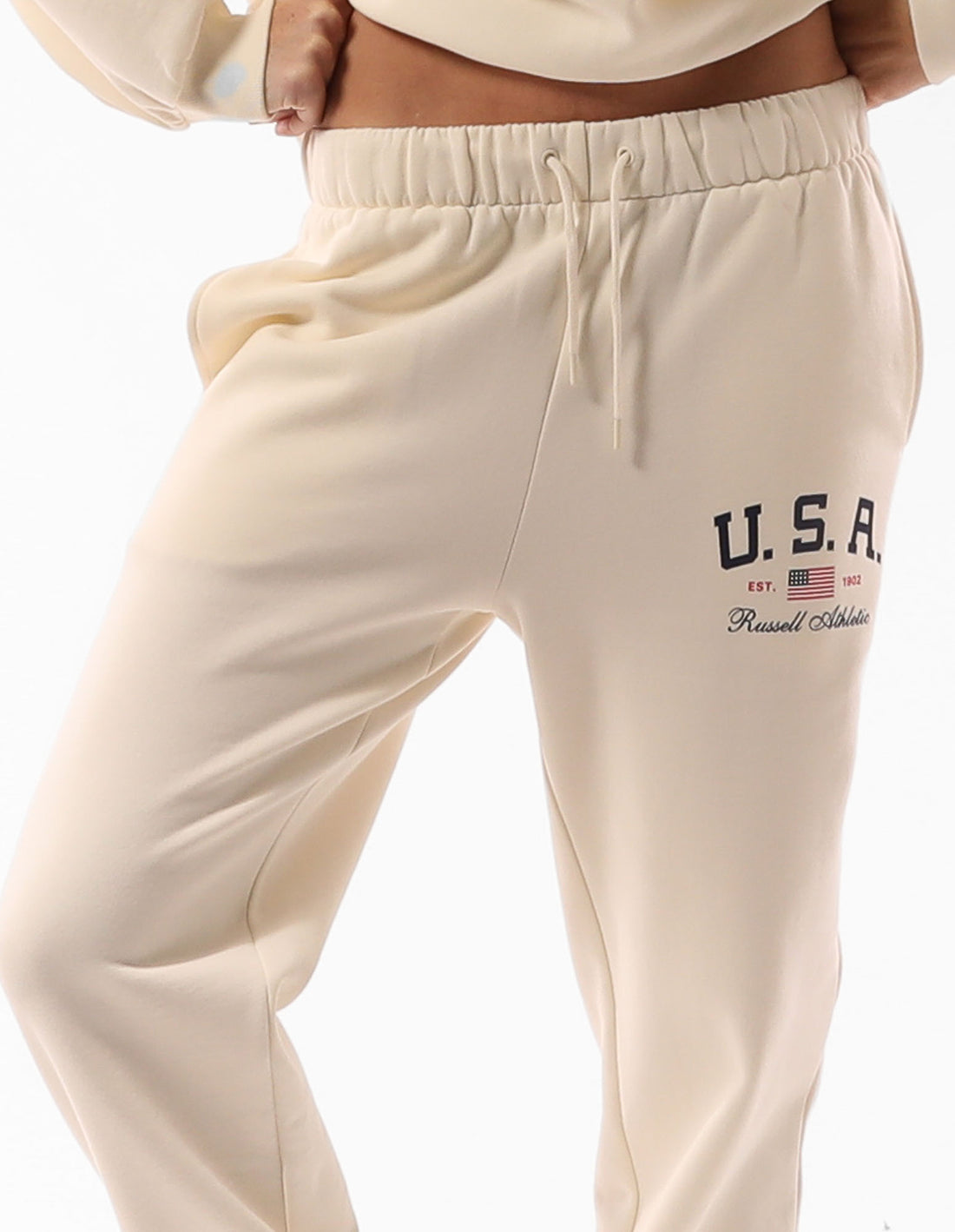 Women Russell Athletic 1902 Baggy Track pants Beige | LMTVHY843