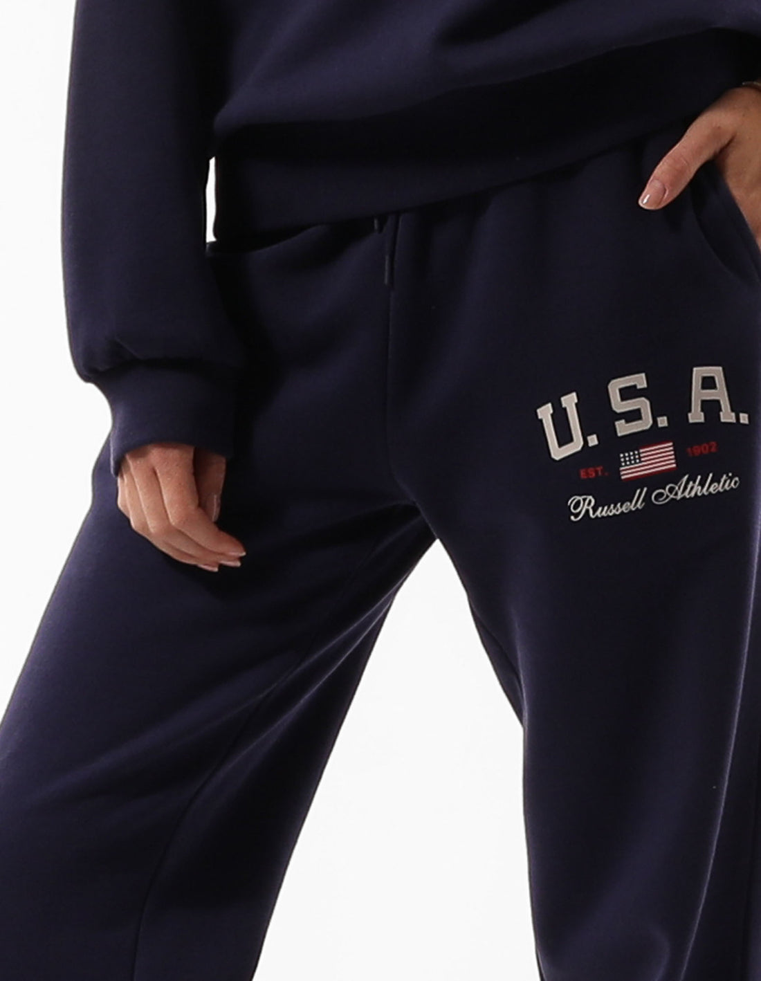 Women Russell Athletic 1902 Baggy Track pants Blue | TECQBV824