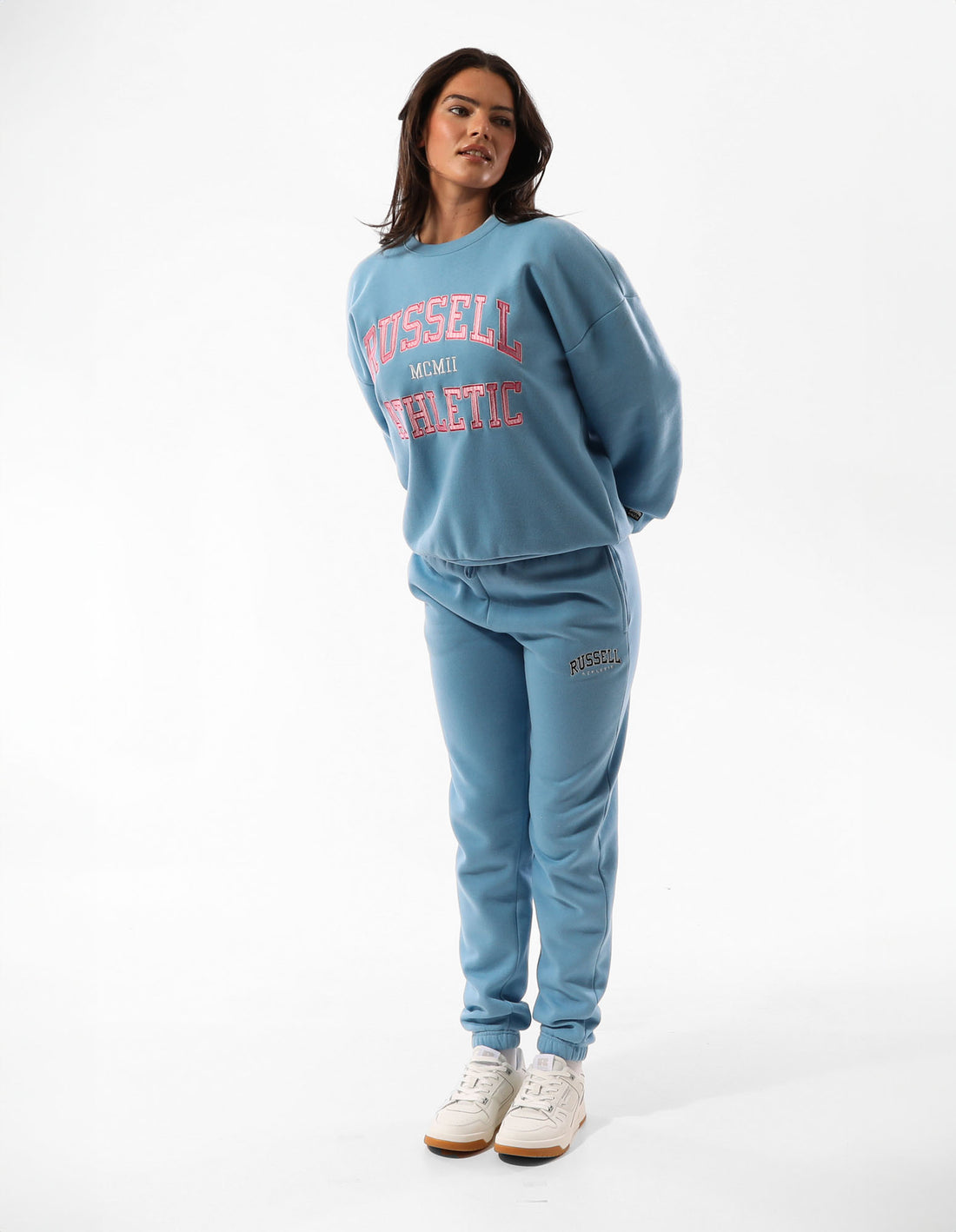 Women Russell Athletic Arlington Baggy Track pants Blue | QHGEMP203