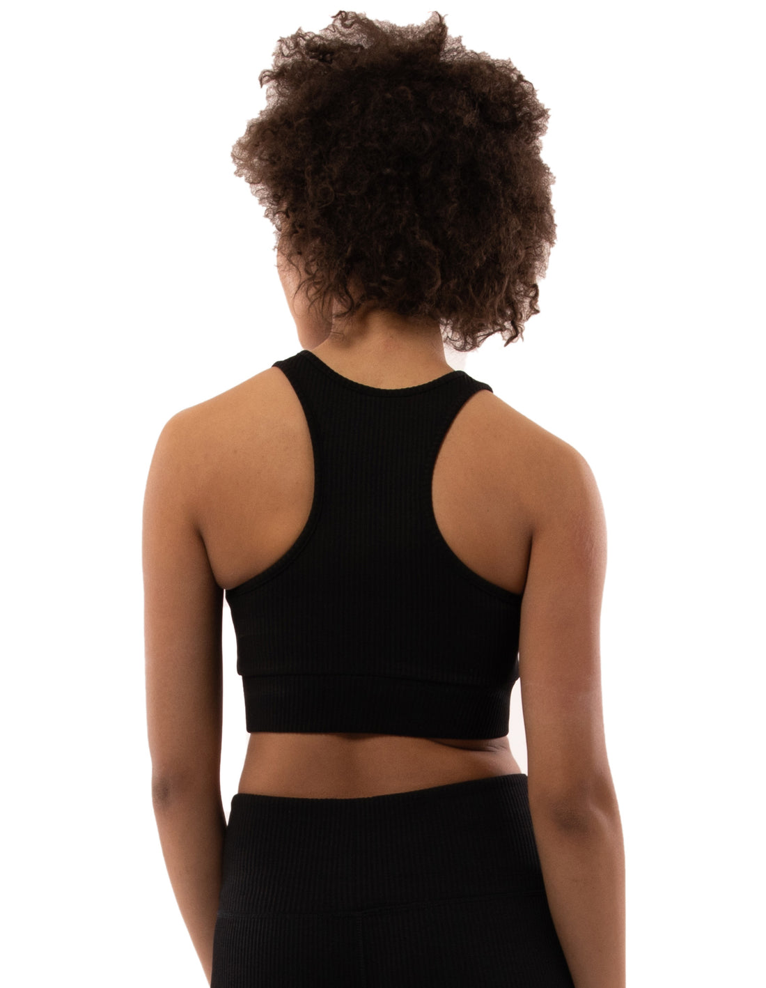 Women Russell Athletic Deja Vu Ribbed Crop Tanks Black | WZJTFY210