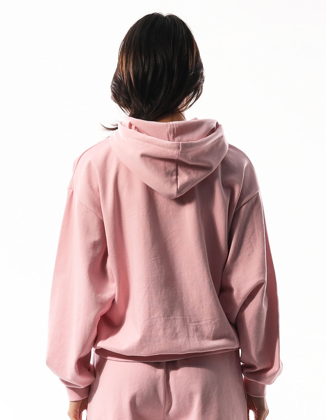 Women Russell Athletic Inlay Logo Unbrushed Hoodie Rose Pink | HRDAUE367