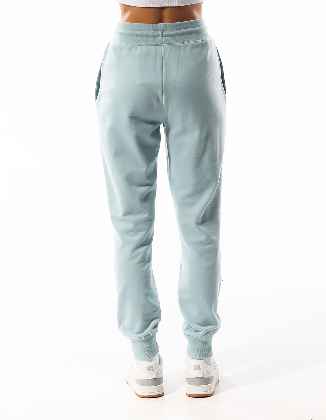 Women Russell Athletic Inlay Logo Unbrushed Track pants Turquoise | JUDWAZ714