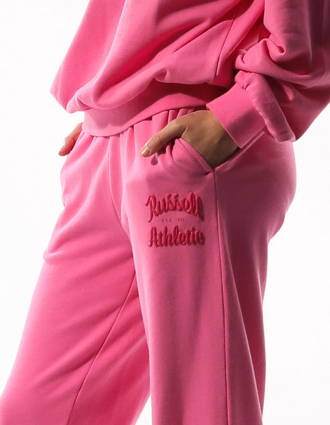 Women Russell Athletic Maplewood Baggy Track pants Pink | QZLRNJ817