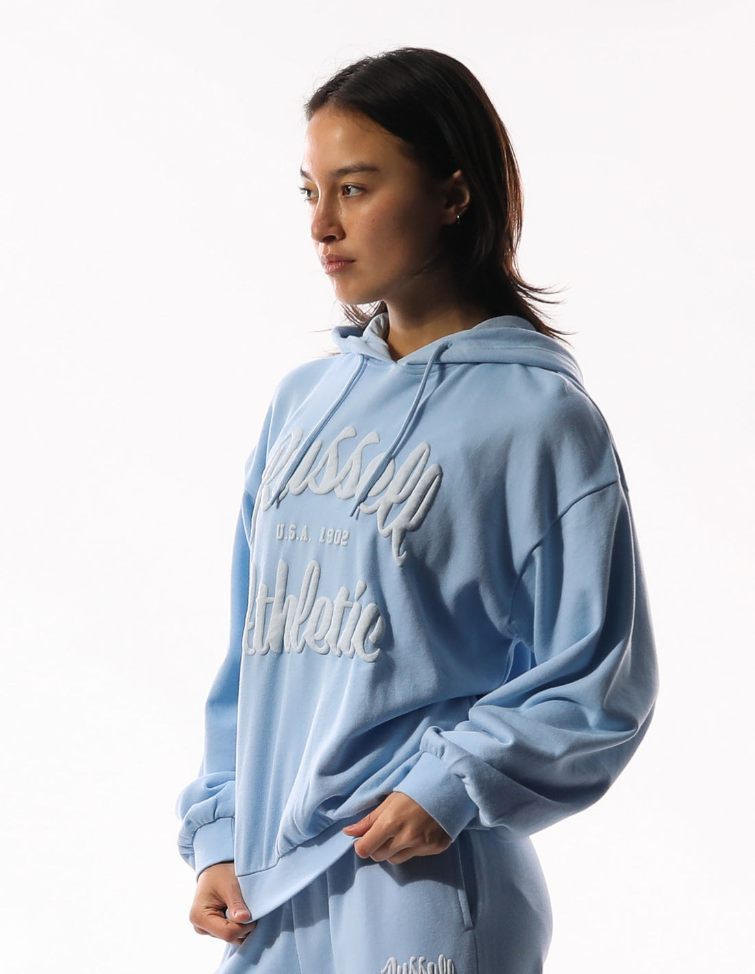 Women Russell Athletic Maplewood Oversized Hoodie Blue | UTOVSR214