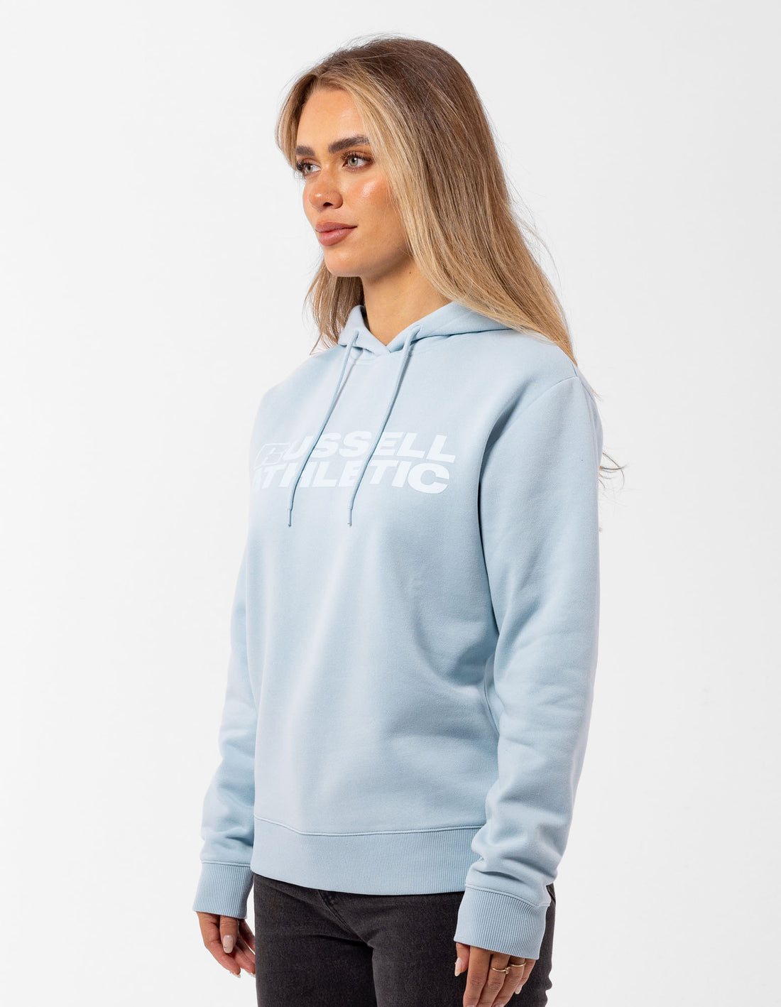 Women Russell Athletic Modern Tonal Hoodie Light Blue | NPOIXY159