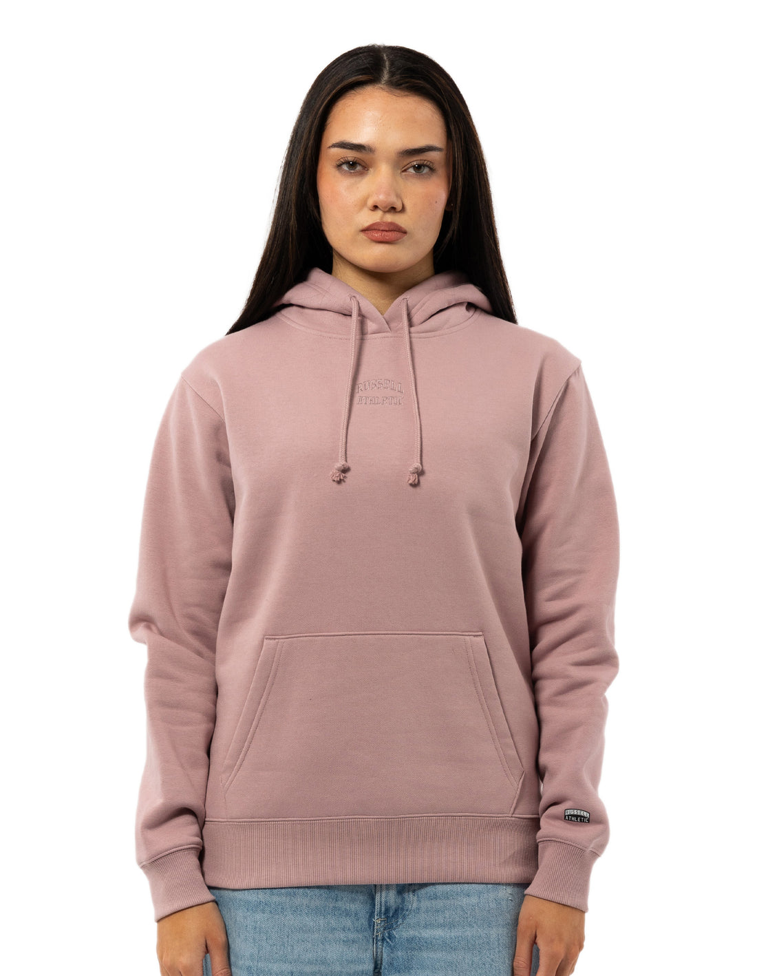 Women Russell Athletic Originals Embriodered Hoodie Rose | LMSHBI692