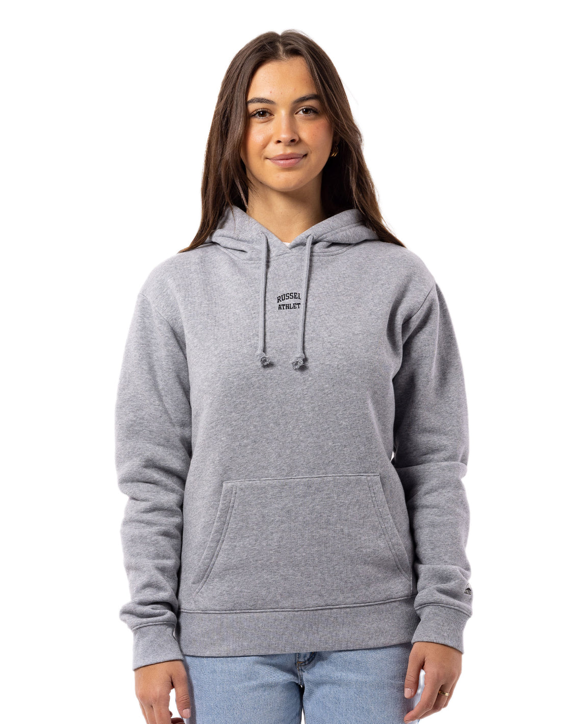 Women Russell Athletic Originals Embriodered Hoodie Grey | VMJYRB645