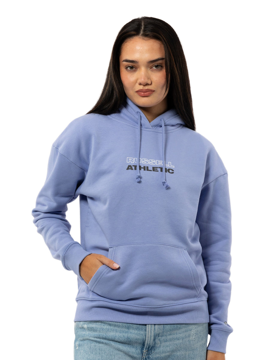 Women Russell Athletic Originals Linear Hoodie Lavender | JCMTLV258