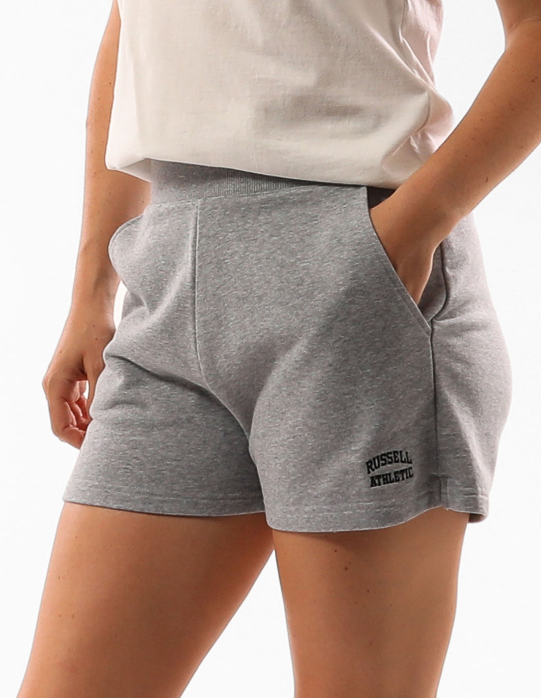 Women Russell Athletic Originals Shorts Grey | LZWUIM502