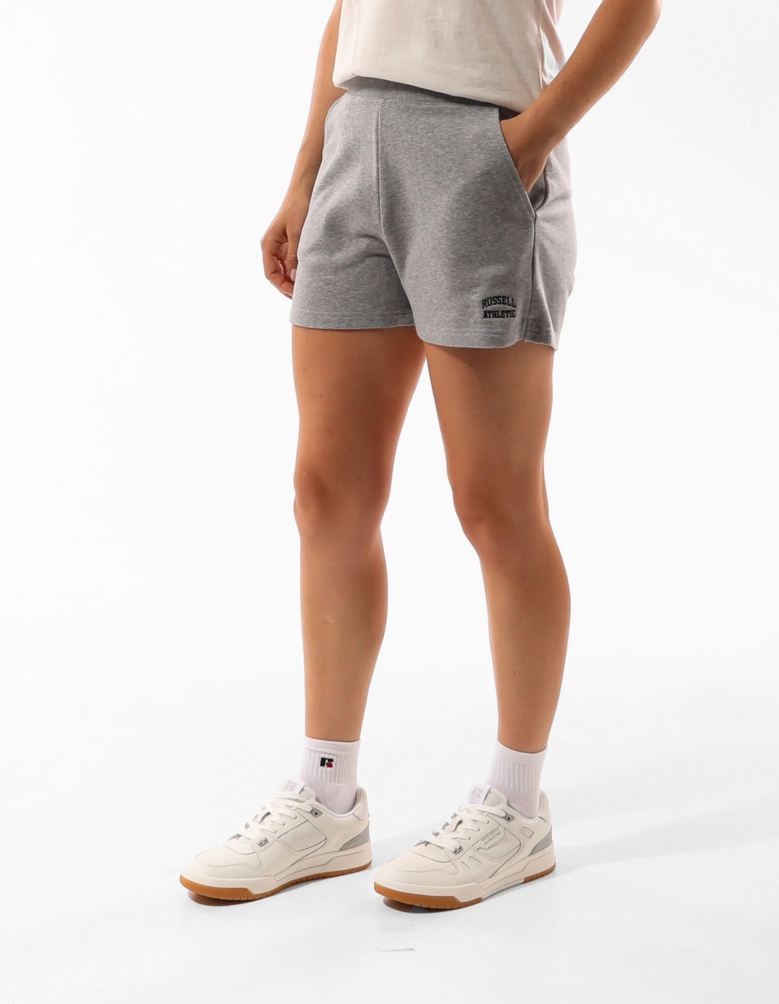 Women Russell Athletic Originals Shorts Grey | LZWUIM502