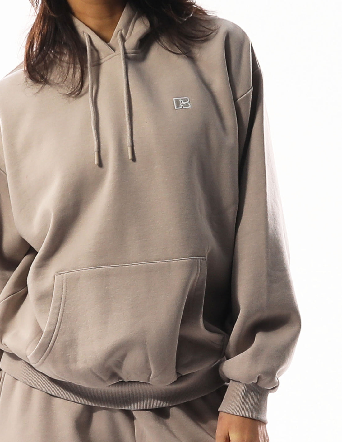 Women Russell Athletic R Logo Hoodie Brown | EZHWMG629