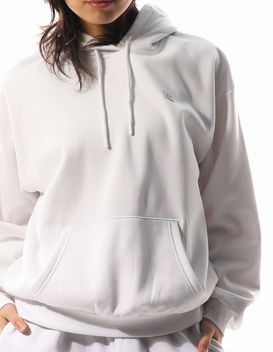 Women Russell Athletic R Logo Hoodie White | QKRZPO025