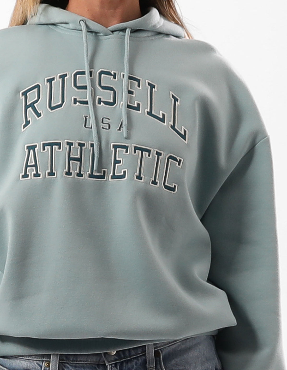 Women Russell Athletic Sierra Oversized Hoodie Turquoise | WMFBQS702