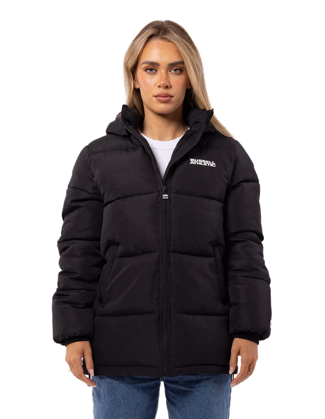 Women Russell Athletic Tribecca Jackets Black | LSQZTA097