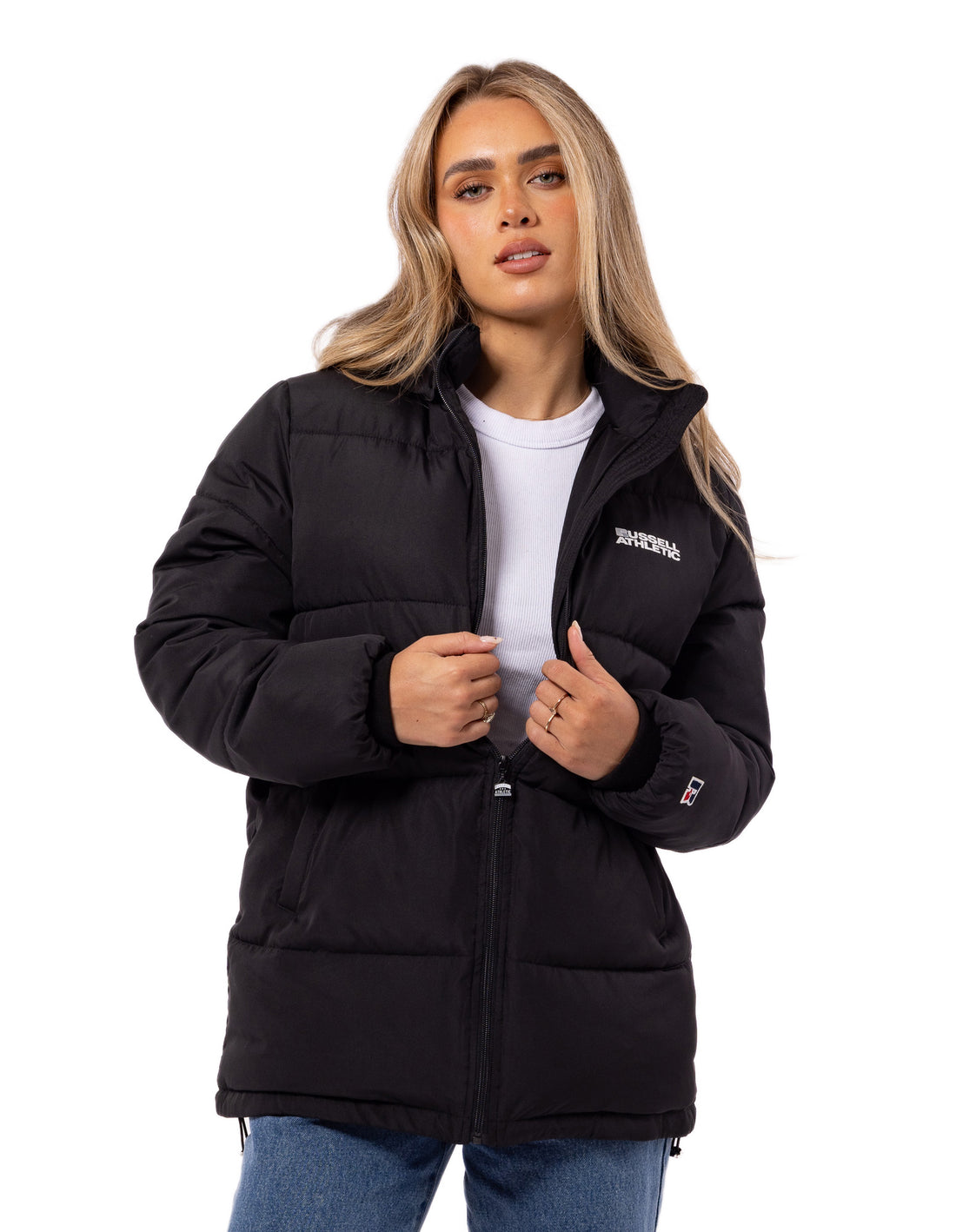 Women Russell Athletic Tribecca Jackets Black | LSQZTA097